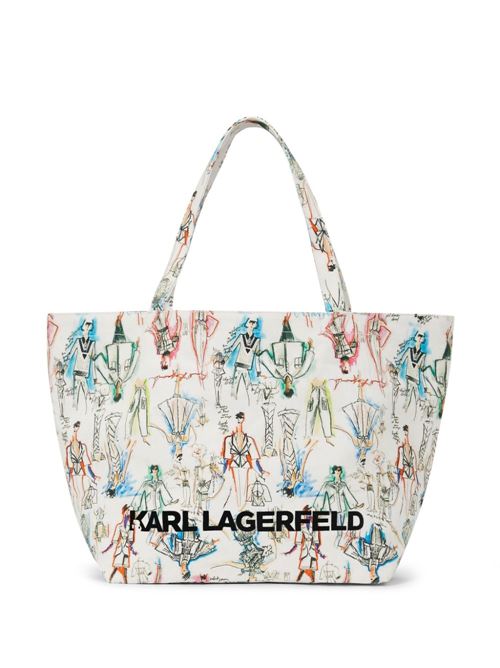 Borsa donna shopper multicolor Karl Lagerfeld | 245W3857900